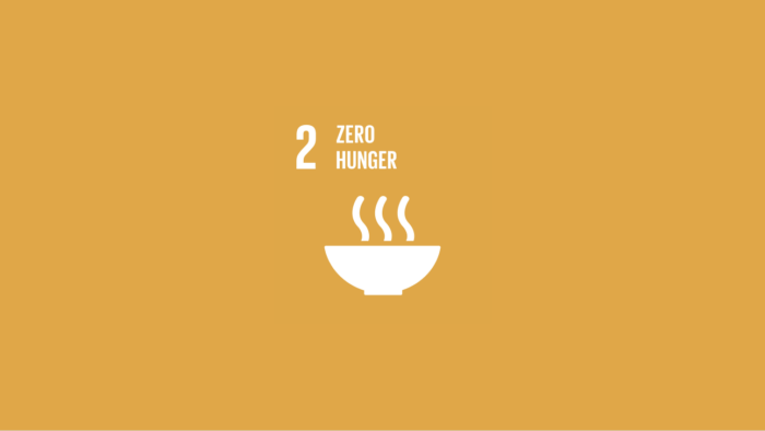 SDG 2 End hunger, achieve food security and improved nutrition and promote sustainable agriculture